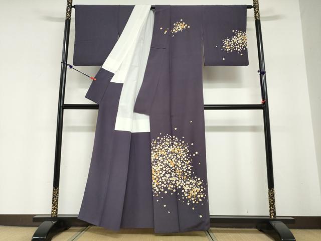平和屋着物●訪問着 枝花文 金彩 正絹 逸品 DABI2090ud