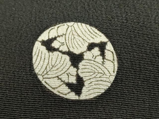 平和屋着物▼豪華黒留袖 駒刺繍 草花文 正絹 逸品 DABI2091ud