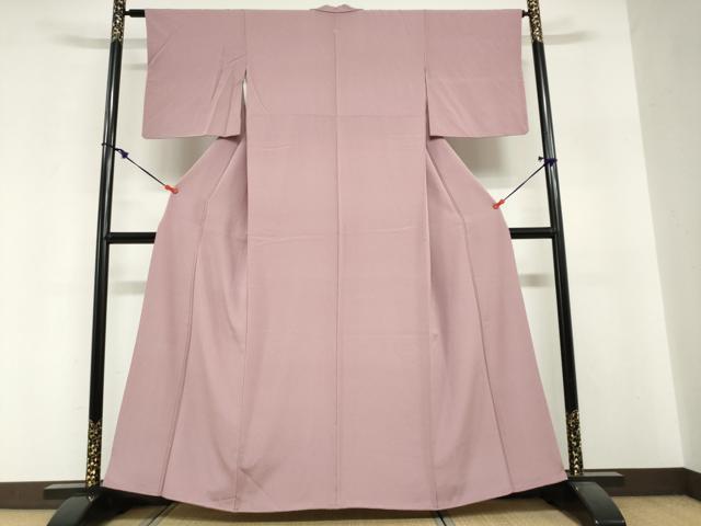 平和屋着物●上質な色無地 浅紫色 正絹 逸品 DABI2100ud