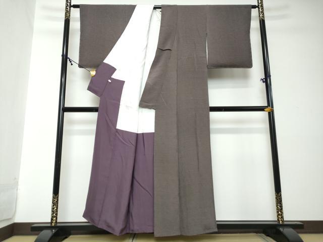 平和屋着物●江戸小紋 角通し 正絹 逸品 DABI2104ud