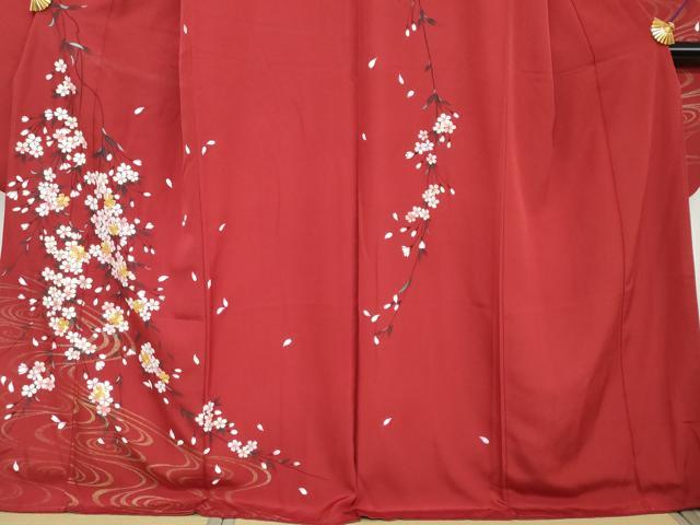 平和屋着物●豪華振袖 駒刺繍 流水枝桜文 金彩 正絹 逸品 DABI2106ud