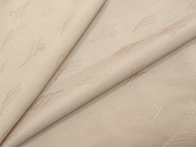 平和屋着物●上質な色無地 立波地紋 薄柿色 正絹 逸品 DABI2110ud