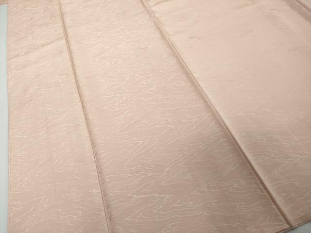 平和屋着物●上質な色無地 霞地紋 撫子色 そごう百貨店扱い 正絹 逸品 DABI2111ud