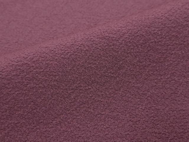 平和屋着物●上質な色無地 滅紫色 正絹 逸品 DABI2115ud