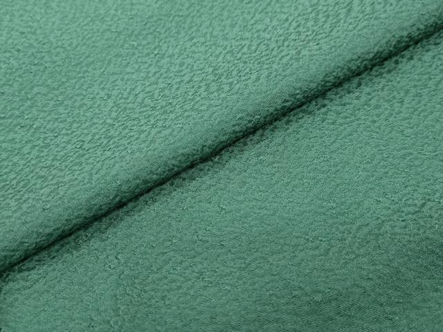平和屋着物●上質な色無地 紋意匠 緑青色 正絹 逸品 DABI2122ud