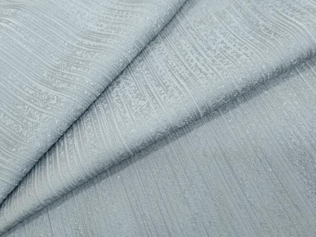 平和屋着物●上質な色無地 霞地紋 勿忘草色 正絹 逸品 DABI2125ud