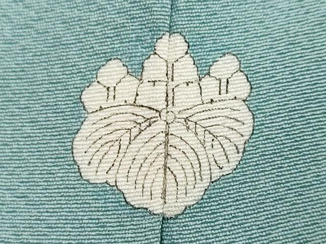平和屋着物●本草木染作家 瑞鳳 色無地 空色 正絹 逸品 DABI2127ud