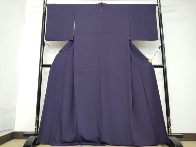 平和屋着物●上質な色無地 桑の実色 正絹 逸品 DABI2132ud