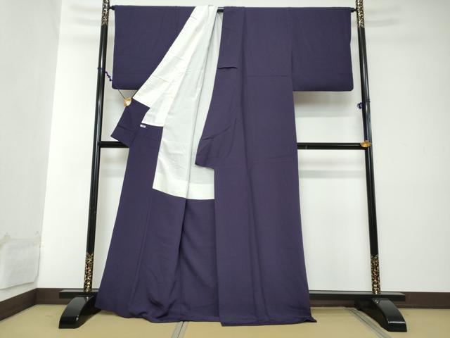 平和屋着物●上質な色無地 桑の実色 正絹 逸品 DABI2132ud