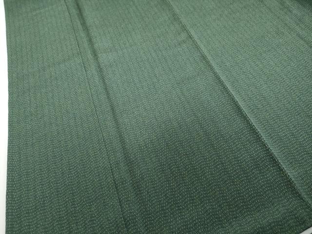 平和屋着物●黒野睦雄 江戸小紋 霞文 鬼しぼ縮緬 正絹 逸品 DABI2141ud