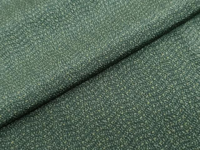 平和屋着物●黒野睦雄 江戸小紋 霞文 鬼しぼ縮緬 正絹 逸品 DABI2141ud