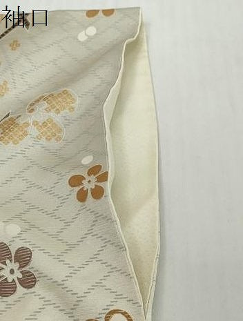 平和屋着物●訪問着 駒刺繍 草花文 金彩 正絹 逸品 DABI2146ud