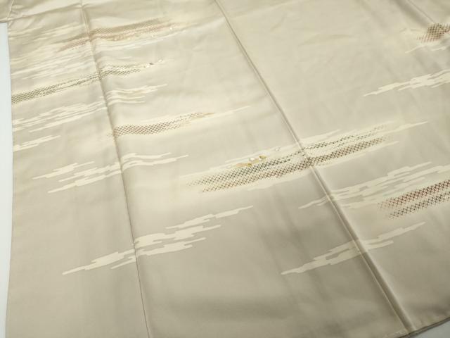 平和屋着物●訪問着 刺繍 鹿の子舞桜文 暈し染め 金銀糸 正絹 逸品 DABI2147ud