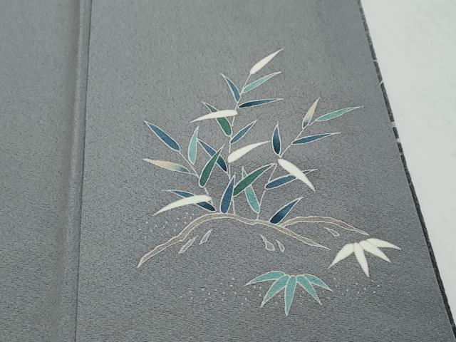 平和屋着物●訪問着 友禅 流水草花文 暈し染め 正絹 逸品 DABI2179ud