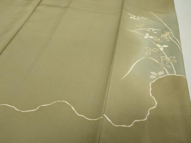 平和屋着物●豪華色留袖 駒刺繍 色紙重ね草花文 暈し染め 正絹 逸品 DABI2180ud