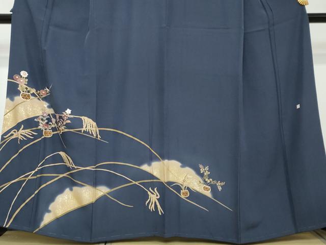 平和屋着物●訪問着 作家物 飾花文 金彩 正絹 逸品 未使用 DABI2184ud