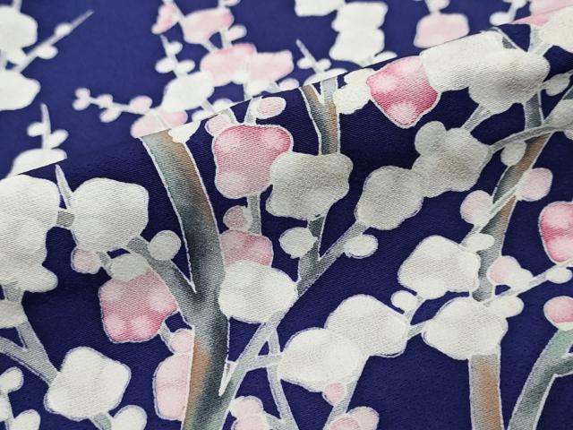 平和屋着物●訪問着 刺繍 枝梅文 暈し染め 金彩 正絹 逸品 未使用 DABI2196ud