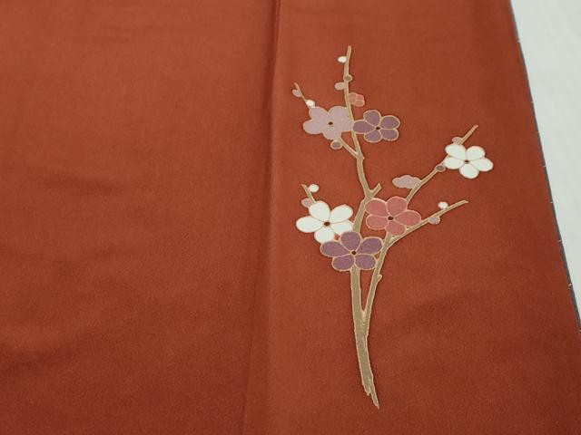平和屋着物●訪問着 駒刺繍 枝花文 金彩 正絹 逸品 DABI2201ud