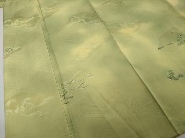 平和屋着物●上質な小紋 地紋起こし 風景文 暈し染め 正絹 逸品 DABI2214ud