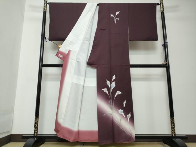 平和屋着物●中村弘三郎 訪問着 カラー 暈し染め 銀彩 やまと誂製 正絹 逸品 DABI2219ud