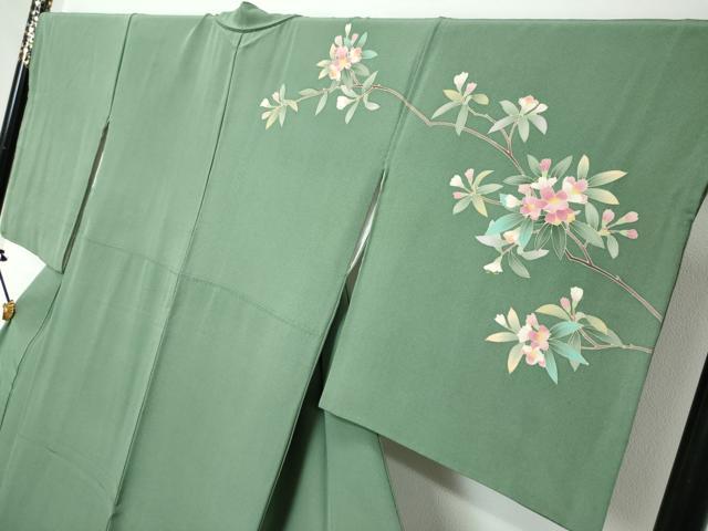 平和屋着物●友禅作家 北川聖水 訪問着 飾花文 正絹 逸品 DABI2221ud