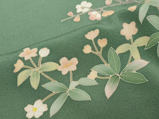 平和屋着物●友禅作家 北川聖水 訪問着 飾花文 正絹 逸品 DABI2221ud