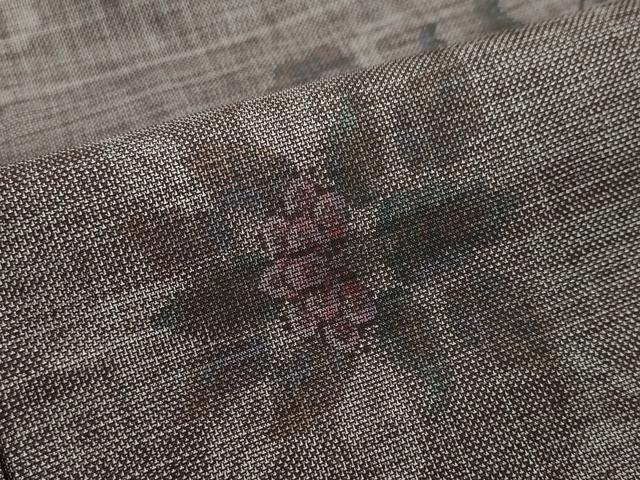 平和屋着物●本場大島紬 9マルキ 枝花文 正絹 逸品 未使用 DABI2222ud