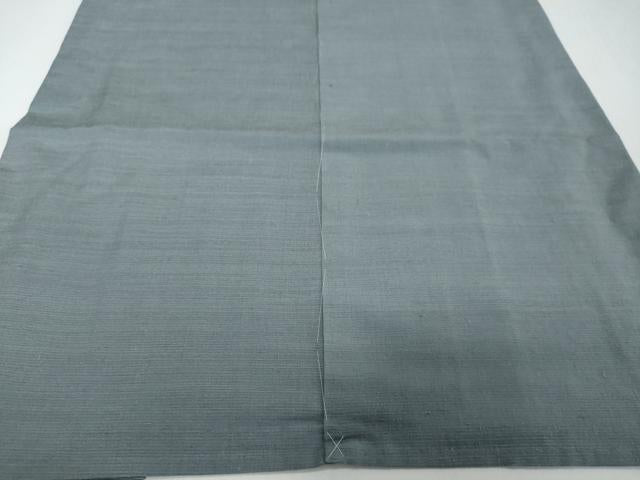 平和屋着物●男性 行灯袴 紬地 灰青色 正絹 逸品 DABI2239ud