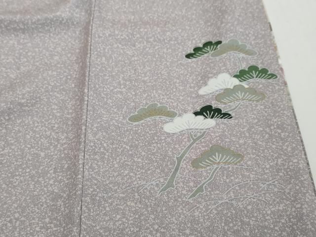 平和屋着物●訪問着 流水風景草花文 金彩 正絹 逸品 DABI2263ud