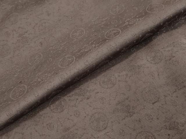 平和屋着物●京都・西陣 織元ブランド 秦流舎 お召 星座 紫鳶色 正絹 逸品 DABI2286ud