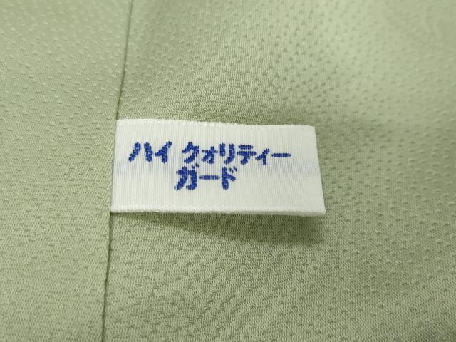 平和屋着物●上質な色無地 吉祥地紋 夏虫色 正絹 逸品 未使用 DABI2291ud