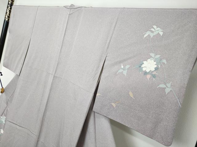 平和屋着物●訪問着 友禅 草花文 正絹 逸品 DABI2295ud