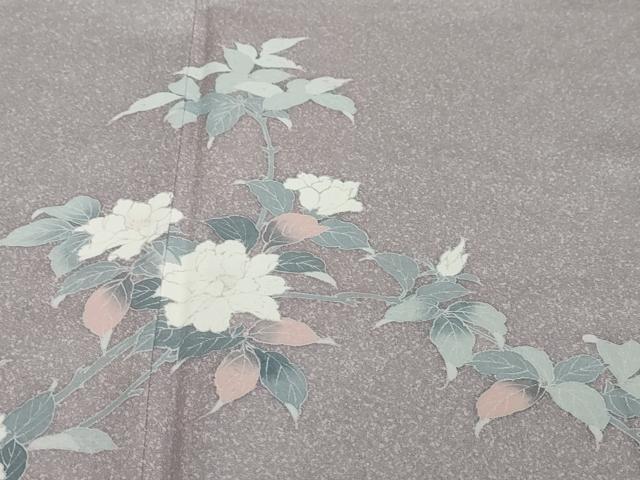 平和屋着物●訪問着 友禅 草花文 正絹 逸品 DABI2295ud