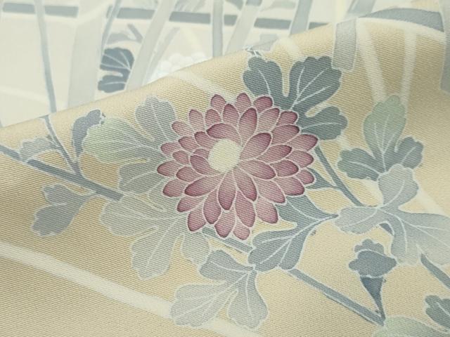 平和屋着物●訪問着 友禅 作家物 枝花文 暈し染め 正絹 逸品 DABI2299ud