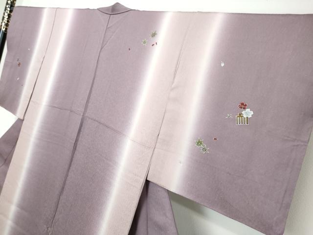 平和屋着物●伝統工芸作家 狩野嘉一郎 訪問着 源氏香花文 暈し染め 正絹 逸品 DABI2305ud