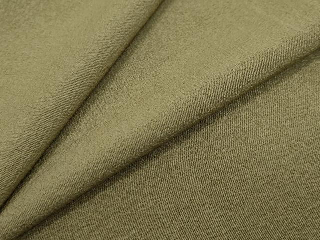 平和屋着物●上質な色無地 柳茶色 正絹 逸品 未使用 DABI2322ud