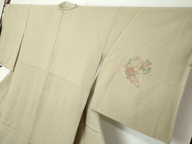 平和屋着物●中国三大刺繍 スワトウ刺繍 汕頭刺繍 総刺繍 訪問着 流水吉祥草花丸文 正絹 逸品 DABI2328ud