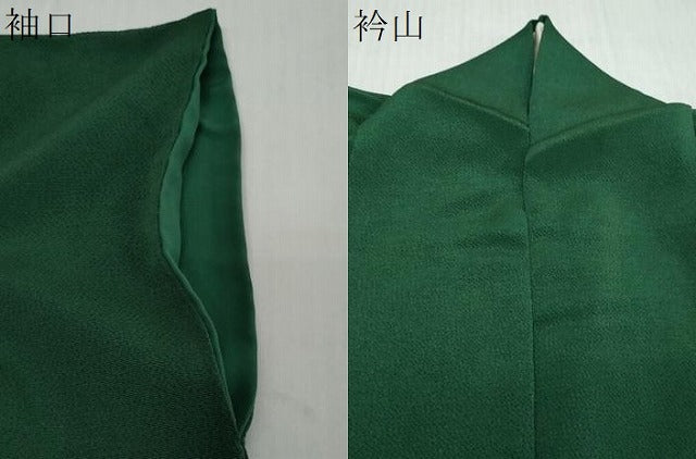平和屋着物●上質な色無地 鉄色 鬼しぼ縮緬 正絹 逸品 DABI2336ud