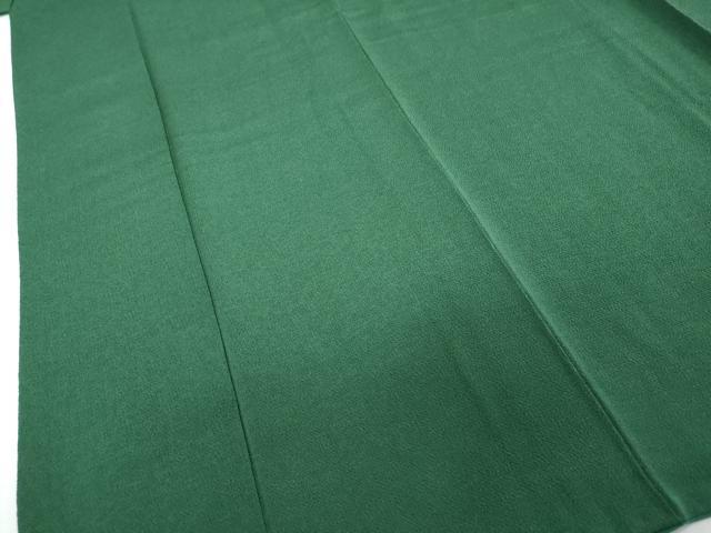 平和屋着物●上質な色無地 鉄色 鬼しぼ縮緬 正絹 逸品 DABI2336ud