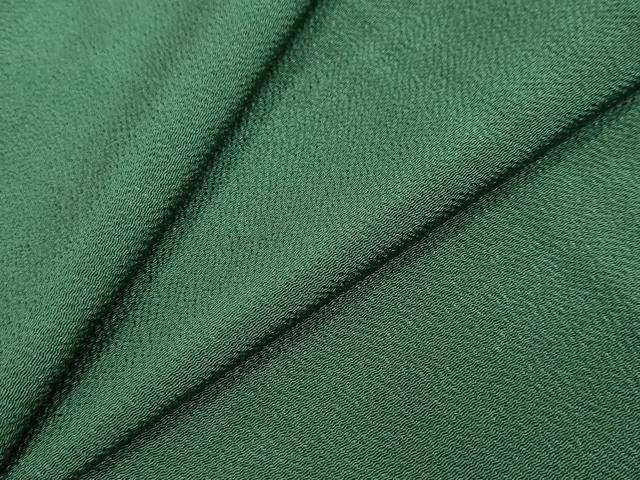 平和屋着物●上質な色無地 鉄色 鬼しぼ縮緬 正絹 逸品 DABI2336ud
