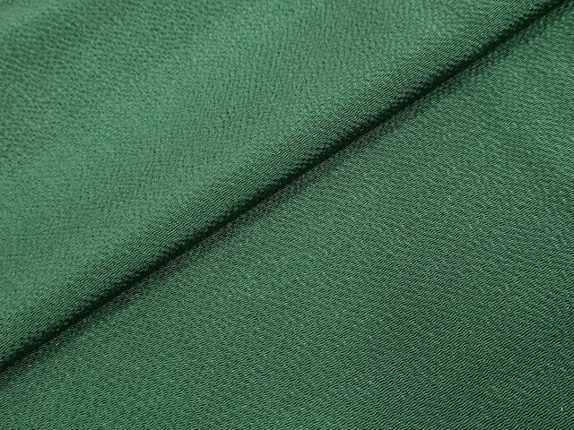 平和屋着物●上質な色無地 鉄色 鬼しぼ縮緬 正絹 逸品 DABI2336ud
