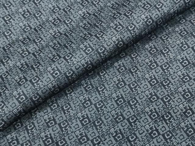 平和屋着物●男性 お召 アンサンブル 長羽織 野口 正絹 逸品 DABI2342ud