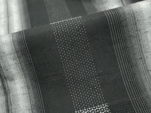 平和屋着物●上質な紬 100亀甲 間道 正絹 逸品 DABI2348ud