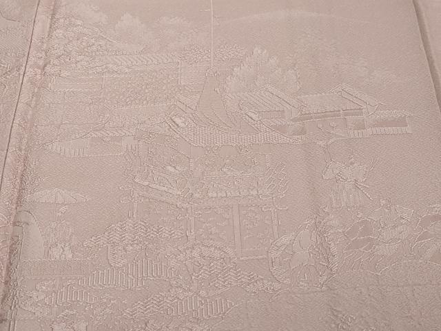 平和屋着物●無地絵羽訪問着 祇園祭 淡紅藤色 正絹 逸品 DABI2373ud