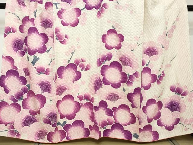 平和屋着物●名門 藤娘きぬたや・総絞り 訪問着 枝梅文 正絹 逸品 DABI2374ud