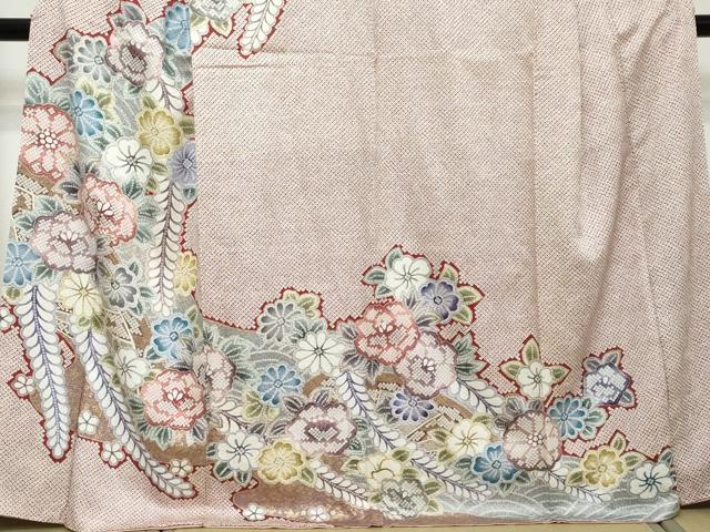 平和屋着物●訪問着 辻が花 金彩 正絹 逸品 DABI2376ud