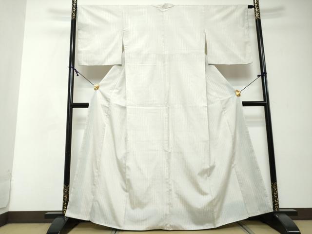平和屋着物●本塩沢 110亀甲 霞文 正絹 逸品 DABI2380ud