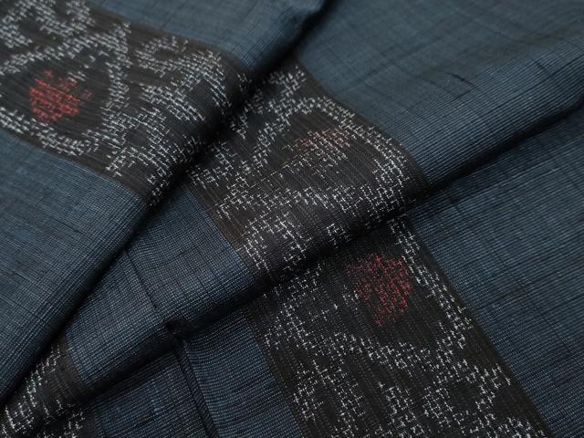 平和屋着物●銀座世きね 紬 幾何学間道 正絹 逸品 DABI2383ud