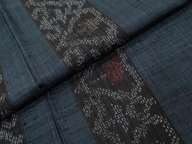 平和屋着物●銀座世きね 紬 幾何学間道 正絹 逸品 DABI2383ud