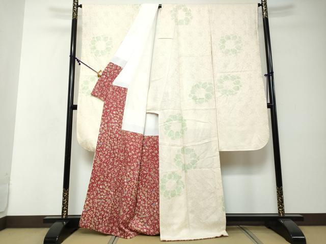 平和屋着物●豪華振袖 総絞り 舞花文 正絹 逸品 DABI2395ud